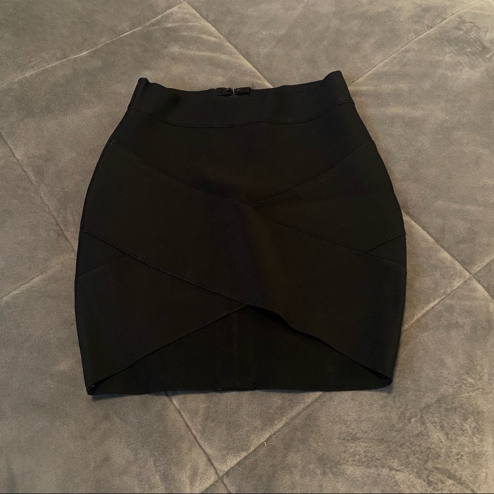 Black Bandage Mini Skirt - Picture 6 of 6